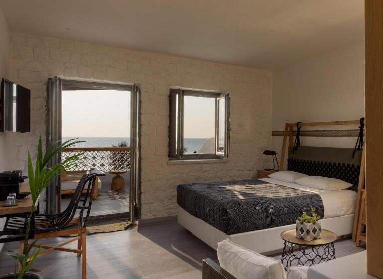 اتاق لوکس با چشم‌انداز دریا, Afroditi Venus Beach Resort