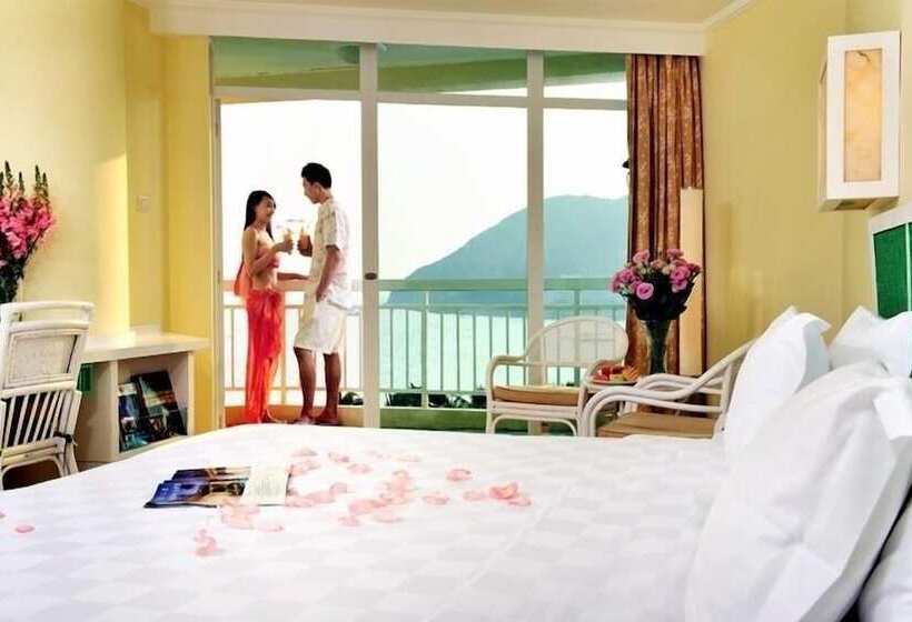 غرفة ديلوكس مطلّة علي البحر, Sunshine Oceanview Resort Sanya