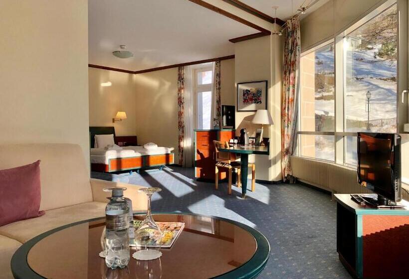 パノラミックビューのジュニアスイート, Thermal Hotels & Walliser Alpentherme Leukerbad