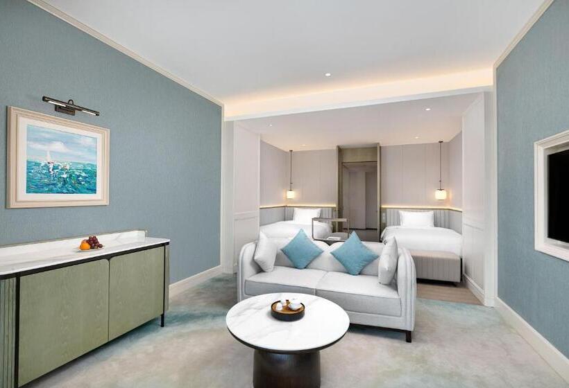 اتاق استاندارد با تراس, Xiamen International Seaside Hotel Free Welcome Fruit& Mini Bar