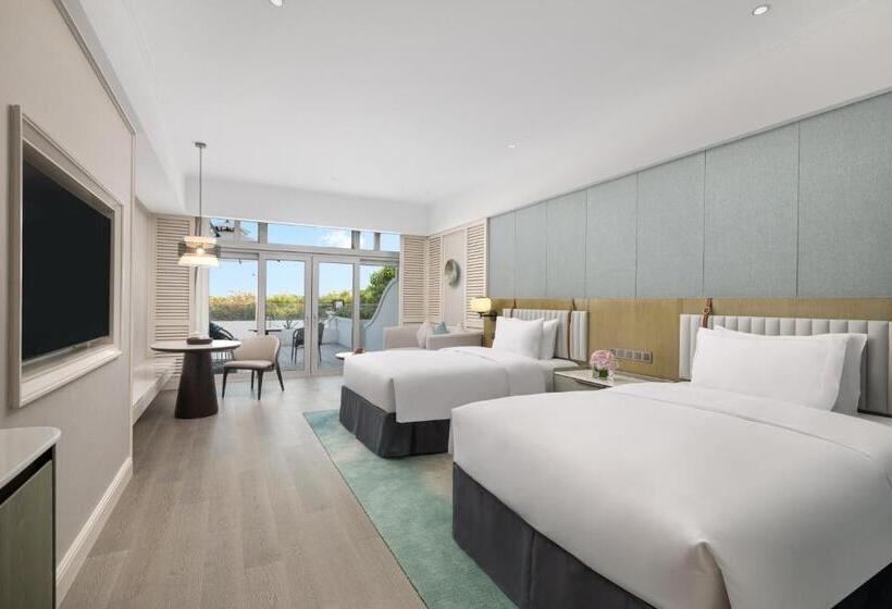 اتاق استاندارد با تراس, Xiamen International Seaside Hotel Free Welcome Fruit& Mini Bar
