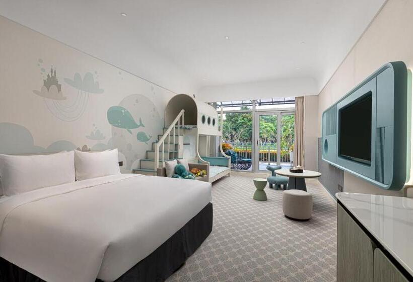 اتاق استاندارد چهار تخته, Xiamen International Seaside Hotel Free Welcome Fruit& Mini Bar