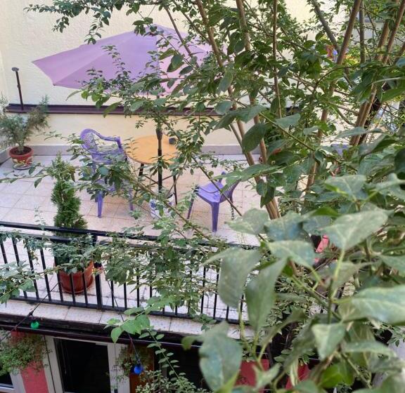اتاق استاندارد سه تخته با چشم‌انداز باغ, Zani Hostel