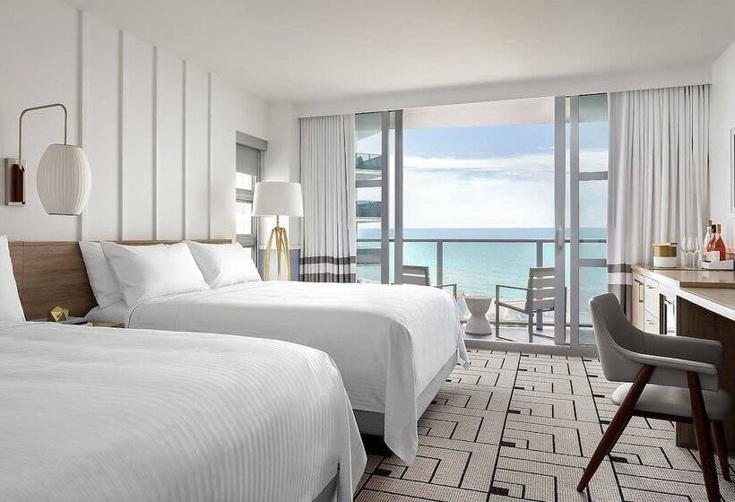 اتاق استاندارد با 2 تخت دوبل, Cadillac Hotel & Beach Club, Autograph Collection