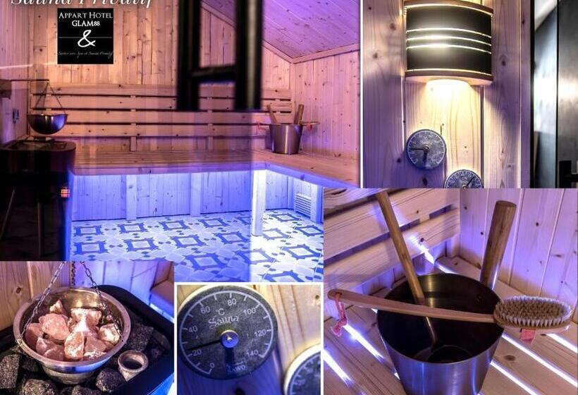 آپارتمان 1 خوابه, Appart Hotel Glam88 Suites Avec Spa Et Sauna Privatif