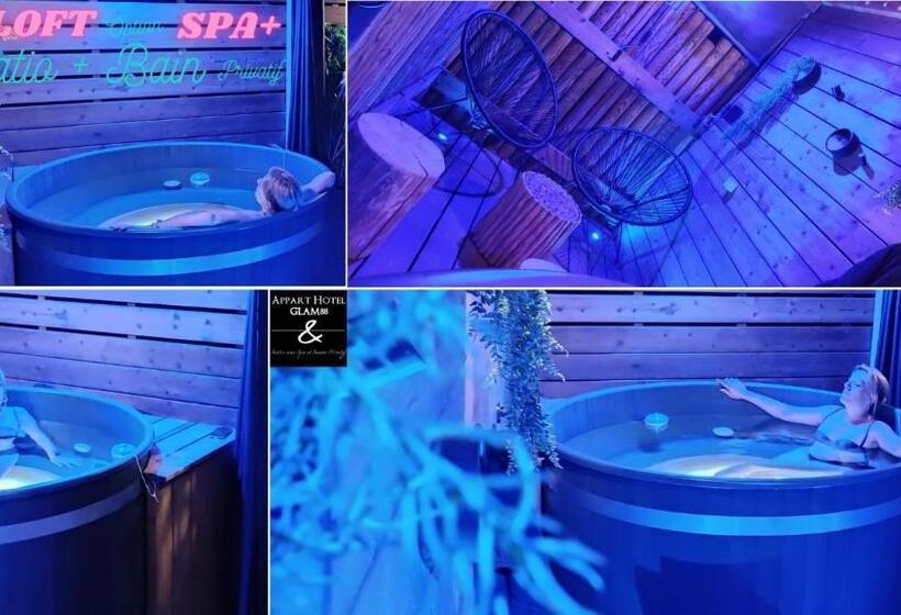 آپارتمان 1 خوابه, Appart Hotel Glam88 Suites Avec Spa Et Sauna Privatif