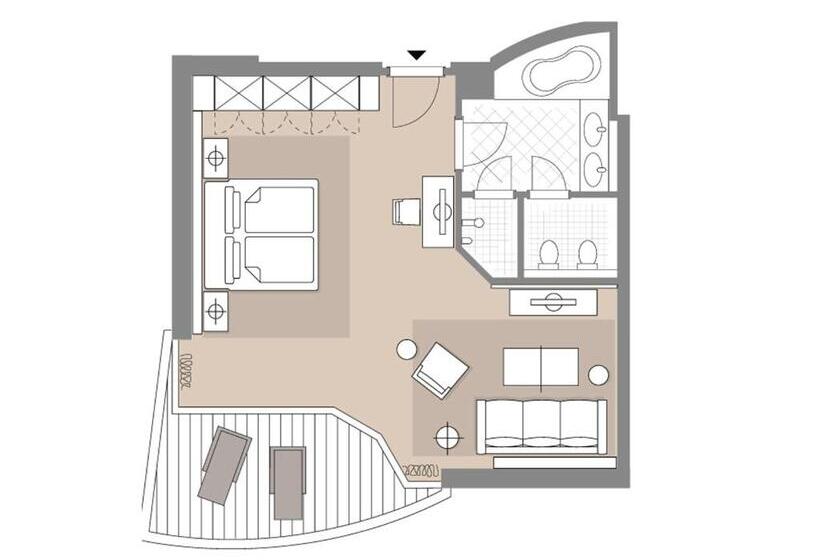 سوییت جونیور با چشم‌انداز دریاچه, Althoff Seehotel überfahrt