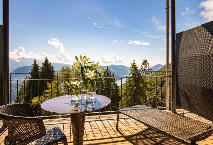 Habitación Clásica Vista Lago, Kurhaus Cademario