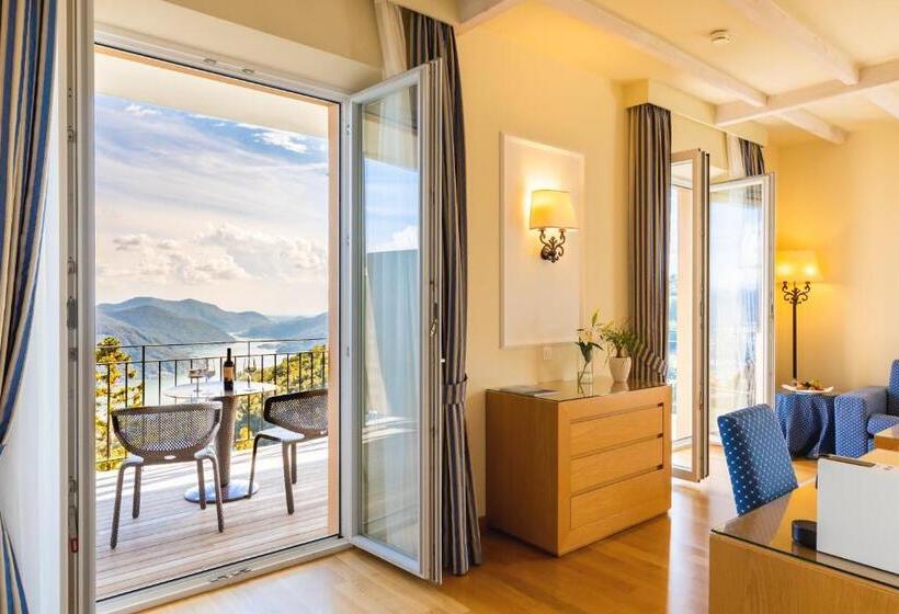 Junior Suite with Balcony, Kurhaus Cademario  & Spa