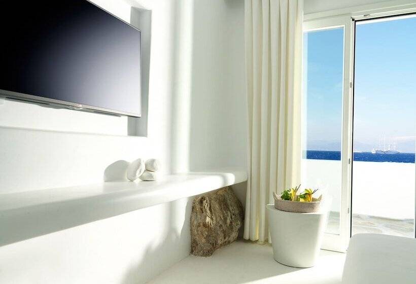 اتاق لوکس با چشم‌انداز دریا, Mykonos Bay Resort & Villas