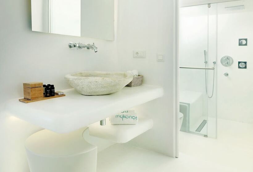 اتاق لوکس با چشم‌انداز دریا, Mykonos Bay Resort & Villas