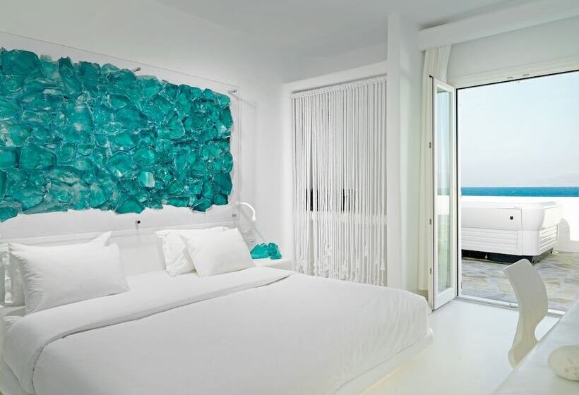 اتاق لوکس با چشم‌انداز دریا, Mykonos Bay Resort & Villas