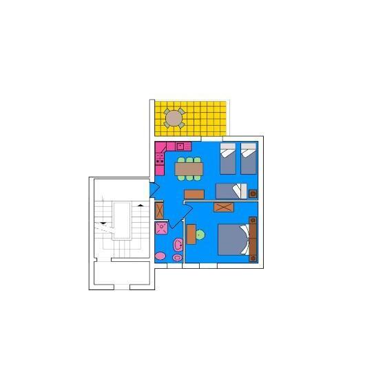 آپارتمان اکونومی 1 خوابه, Residence Oasis