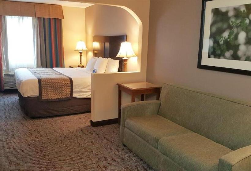 Deluxe Suite met Kingsize Bed, Baymont By Wyndham Belleville Airport Area Free Airport Shuttle