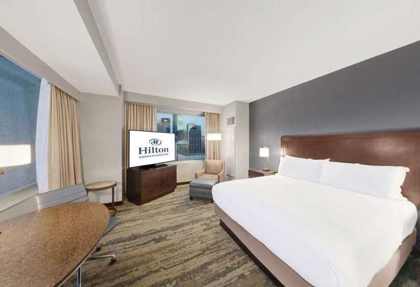 스탠다드 룸 킹사이즈 침대, Hilton Americashouston