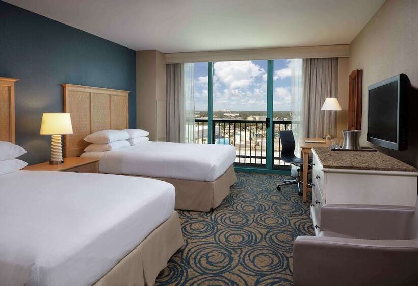 اتاق استاندارد با 2 تخت دوبل, Hilton Daytona Beach Oceanfront Resort