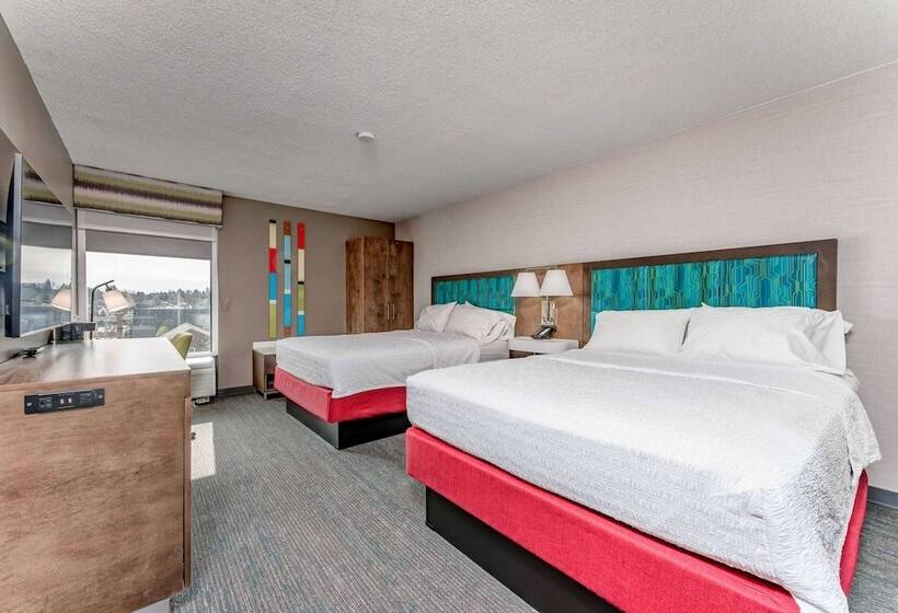 اتاق استاندارد با 2 تخت دوبل, Hampton Inn Morgantown