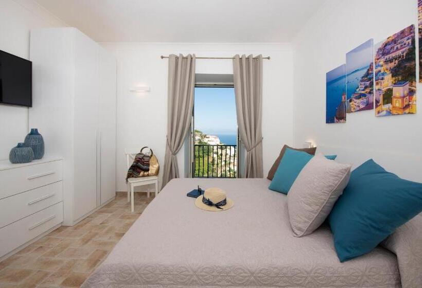 اتاق لوکس با بالکن و چشم‌انداز دریا, Amalfi Casamia B&b