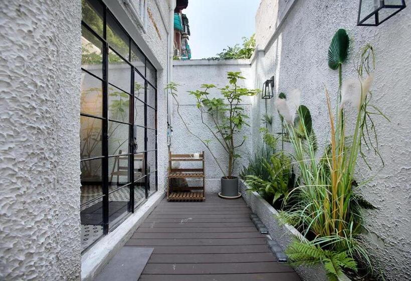 اتاق استاندارد با چشم‌انداز باغ, Shanghai Downtown Hills Boutique Guesthouse   Near Metro Line 7, Exit 3, Changping Road