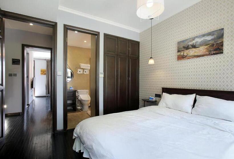 اتاق استاندارد با چشم‌انداز باغ, Shanghai Downtown Hills Boutique Guesthouse   Near Metro Line 7, Exit 3, Changping Road