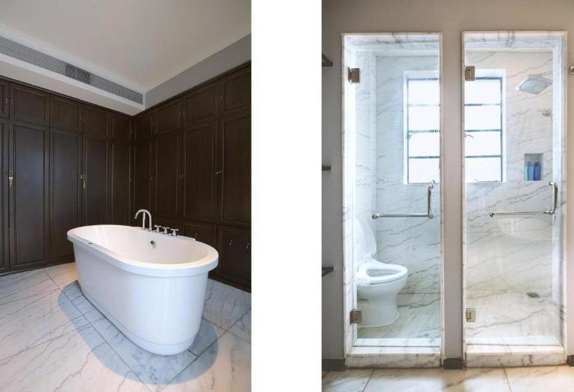 اتاق استاندارد با بالکن, Shanghai Downtown Hills Boutique Guesthouse   Near Metro Line 7, Exit 3, Changping Road