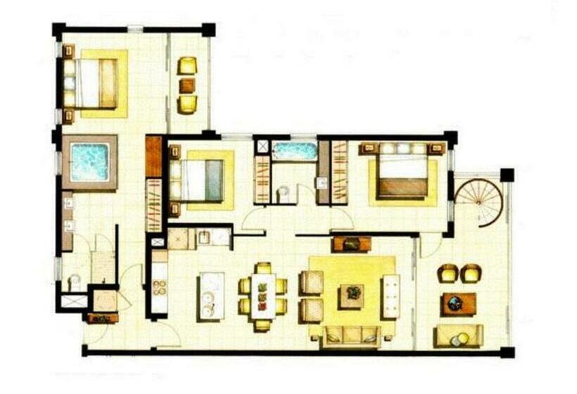 1 Bedroom Penthouse Apartment, Luxury Apartments At Temple Resort And Spa Port Douglas