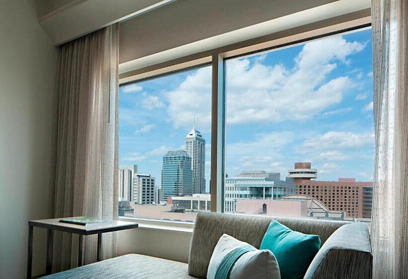اتاق استاندارد با تخت بزرگ, Indianapolis Marriott Downtown