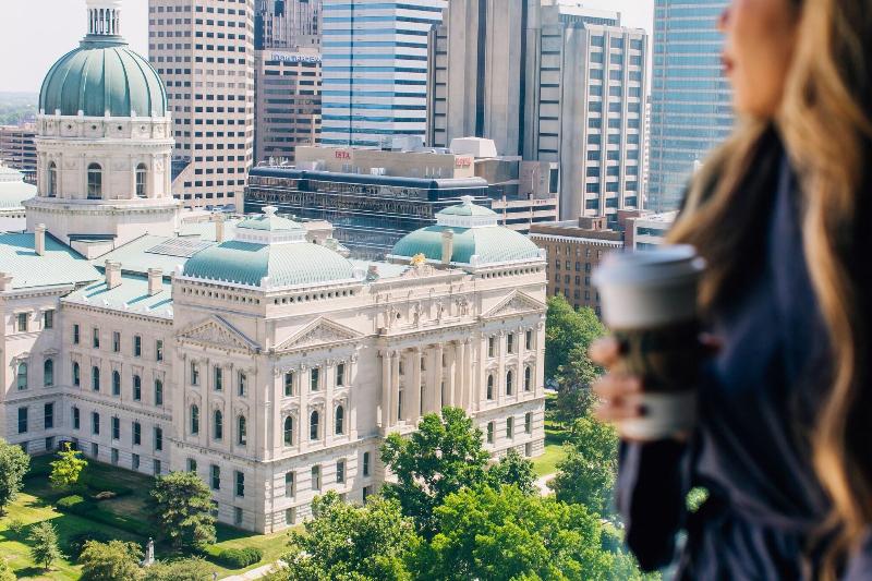 اتاق استاندارد با تخت بزرگ, Indianapolis Marriott Downtown