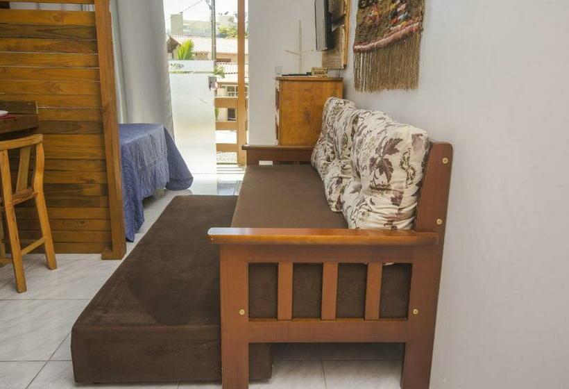 آپارتمان 1 خوابه با چشم‌انداز استخر, Residencial Salmão