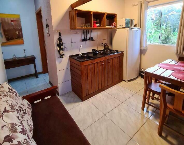 آپارتمان 1 خوابه با چشم‌انداز استخر, Residencial Salmão