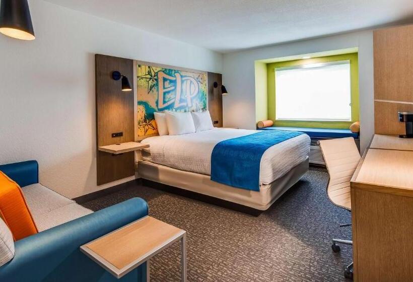 Habitación Estándar Cama King Adaptada para personas con movilidad reducida, Best Western El Paso Airport Entrada