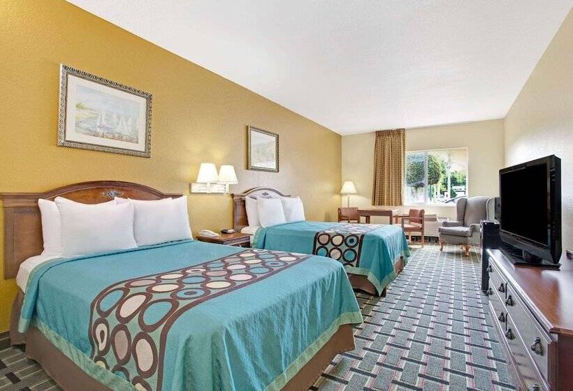 Standard Room 2 Double Beds, Super 8 By Wyndham Daytona Beach