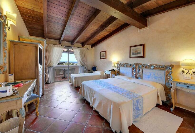 Triple Room Sea View, Colonna Resort, A Colonna Luxury Beach Hotel, Porto Cervo