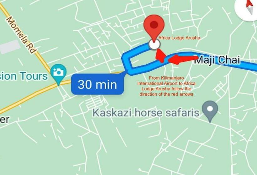 اتاق استاندارد یک نفره, Africa Lodge Arusha