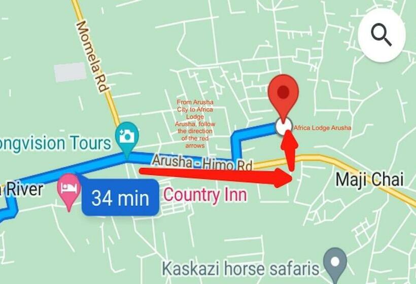 اتاق استاندارد یک نفره, Africa Lodge Arusha