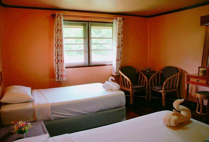 اتاق استاندارد با چشم‌انداز باغ, River Kwai Park & Resort