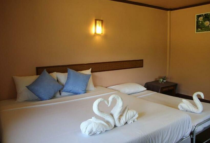 اتاق استاندارد با چشم‌انداز باغ, River Kwai Park & Resort