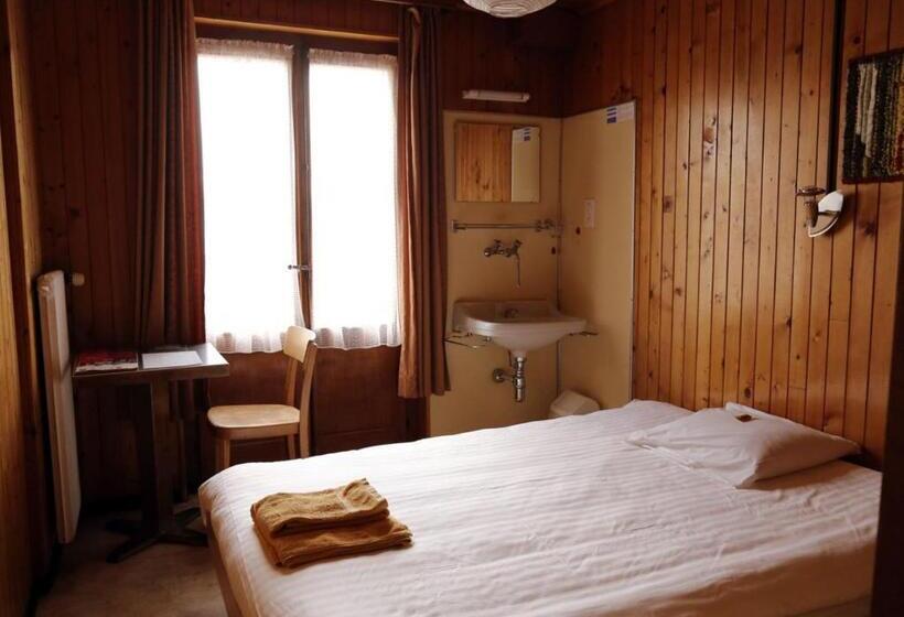 اتاق استاندارد یک تخته با سرویس بهداشتی مشترک, Hôtel De Torgon