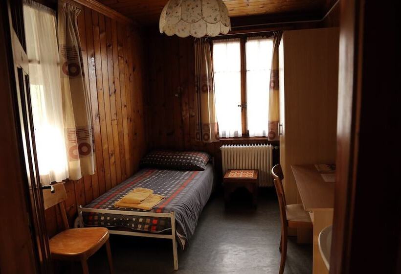 اتاق استاندارد یک تخته با سرویس بهداشتی مشترک, Hôtel De Torgon