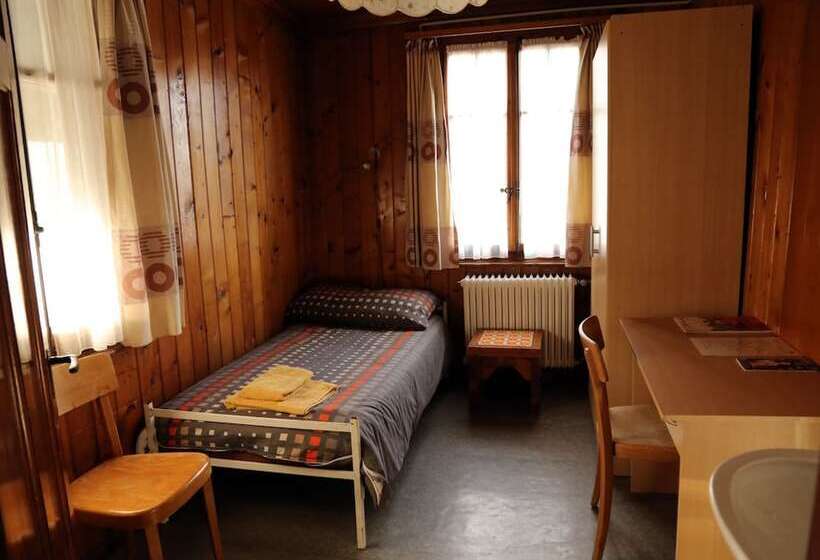 اتاق استاندارد یک تخته با سرویس بهداشتی مشترک, Hôtel De Torgon