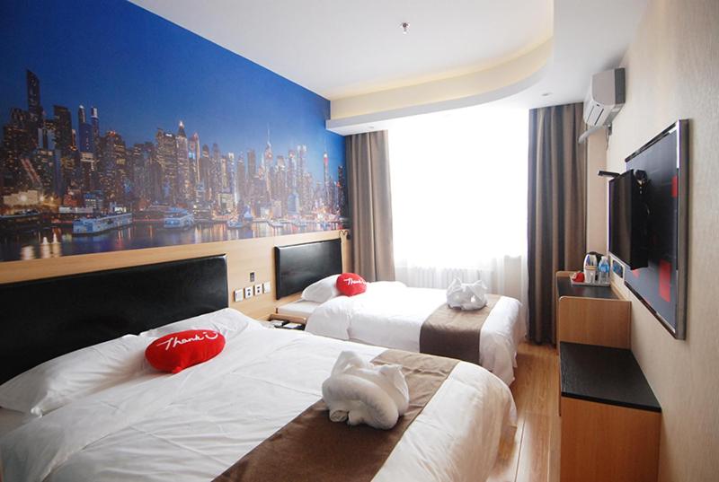 اتاق خانوادگی, Thank Inn Chain Hotel Hebei Zhangjiakou Xuanhua District People Park