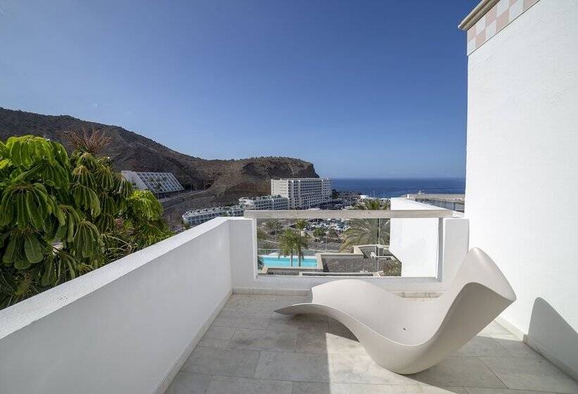 침실1개 아파트 발코니 바다 전망, Marina Bayview Gran Canaria - Adults Only