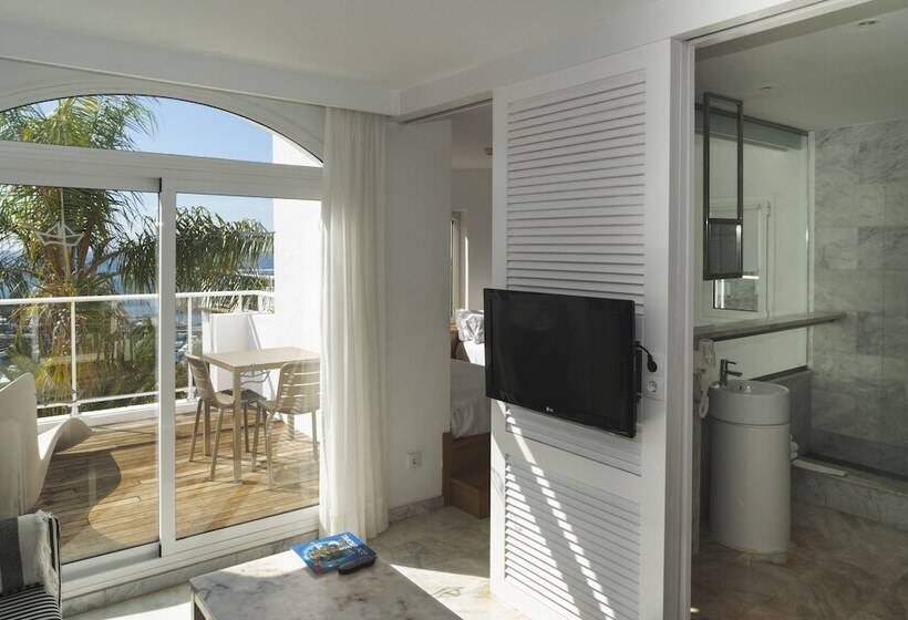 침실1개 아파트 발코니 바다 전망, Marina Bayview Gran Canaria - Adults Only