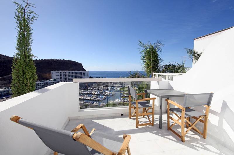 침실1개 아파트 발코니 바다 전망, Marina Bayview Gran Canaria - Adults Only