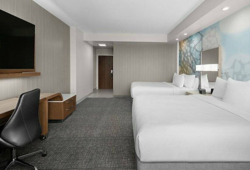 اتاق استاندارد با 2 تخت دوبل, Courtyard By Marriott Clearwater Beach