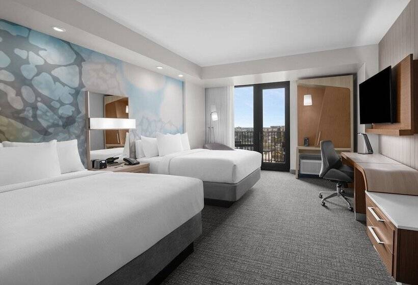 اتاق استاندارد با 2 تخت دوبل, Courtyard By Marriott Clearwater Beach