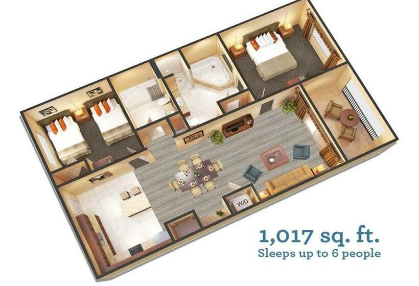 سوئیت 2 خوابه, Floridays Orlando Two & Three Bed Rooms Condo Resort