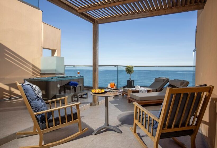 اتاق لوکس با چشم‌انداز دریا, Palmera Beach Hotel & Spa   Adults Only