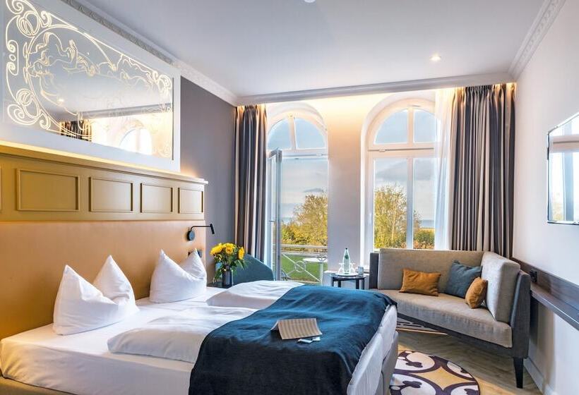 اتاق استاندارد با بالکن و چشم‌انداز دریا, Seetelhotel Ostseehotel Ahlbeck