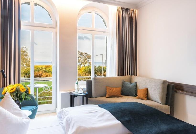 اتاق استاندارد با بالکن و چشم‌انداز دریا, Seetelhotel Ostseehotel Ahlbeck